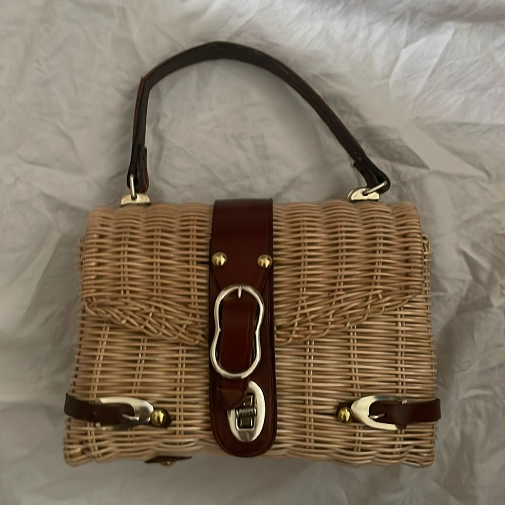 Vintage wicker purse